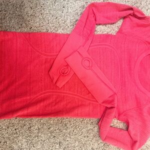 Lululemon swiftly Pink Long-Sleeve Top size 2